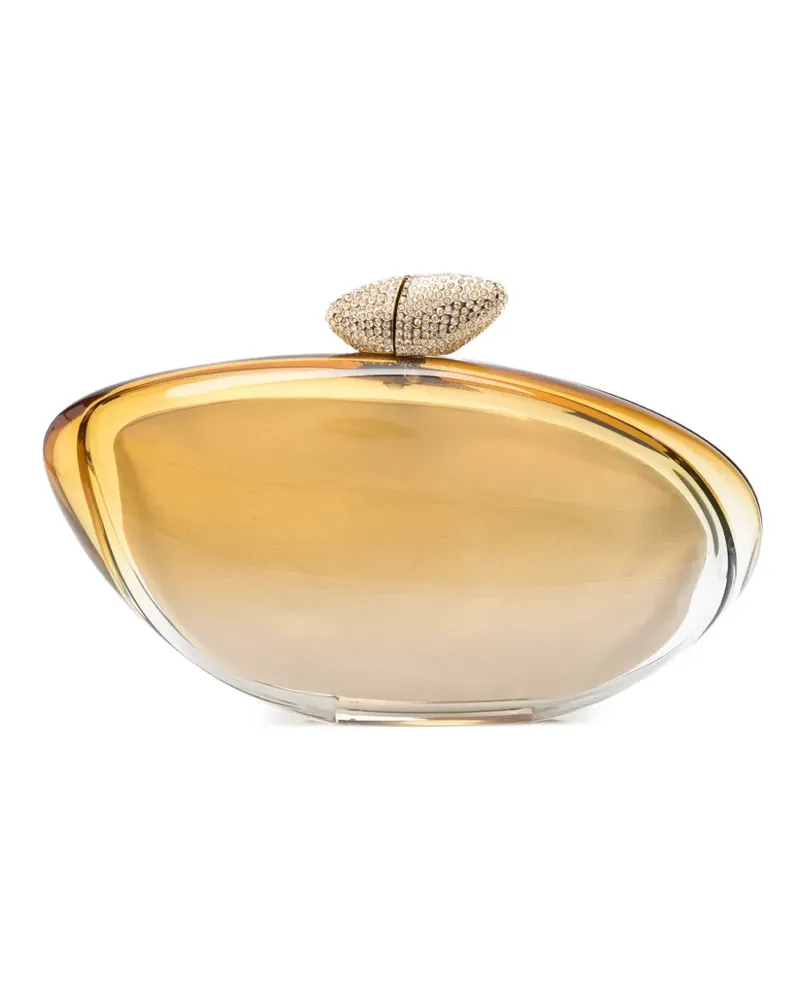 Benedetta Bruzziches Armonia Schultertasche mit Kristallen - Gold Gold