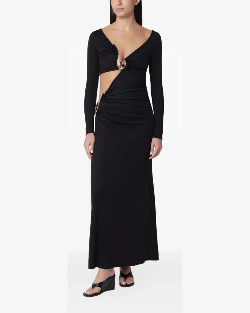 Christopher Esber Langärmeliges Maxikleid - Schwarz Schwarz