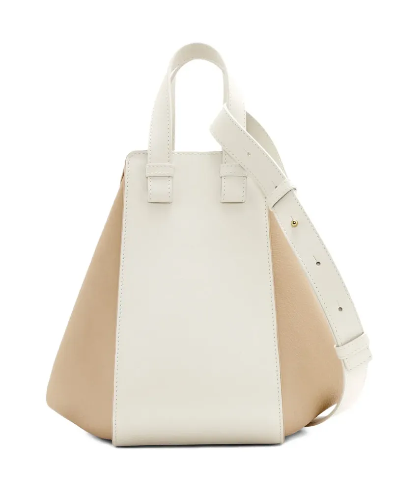 Loewe Hammock two-tone zip tote bag - Nude Nude