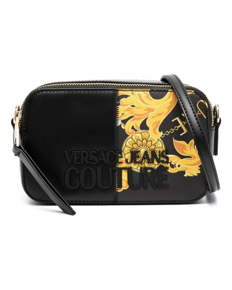 Versace Jeans Umhängetasche mit Logo - Schwarz Schwarz