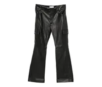Lederhose mit Taschen - Schwarz