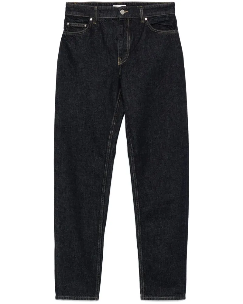 Totême Tapered-Jeans mit tiefem Bund - Blau Blau