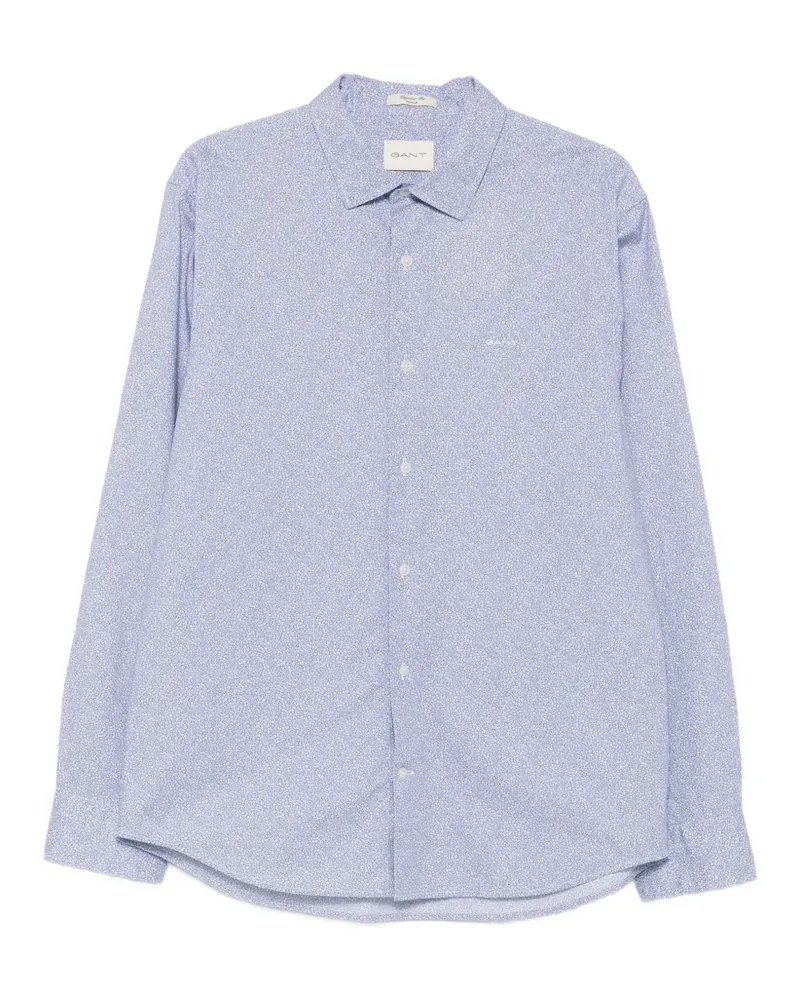 Gant floral-print long-sleeve shirt - Blau Blau