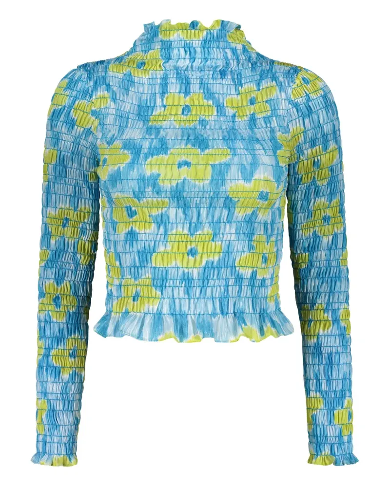 Amy Crookes Oberteil mit Print - Blau Blau