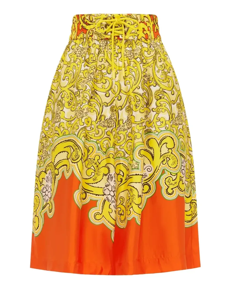 ALEMAIS Sierra silk shorts - Gelb Gelb