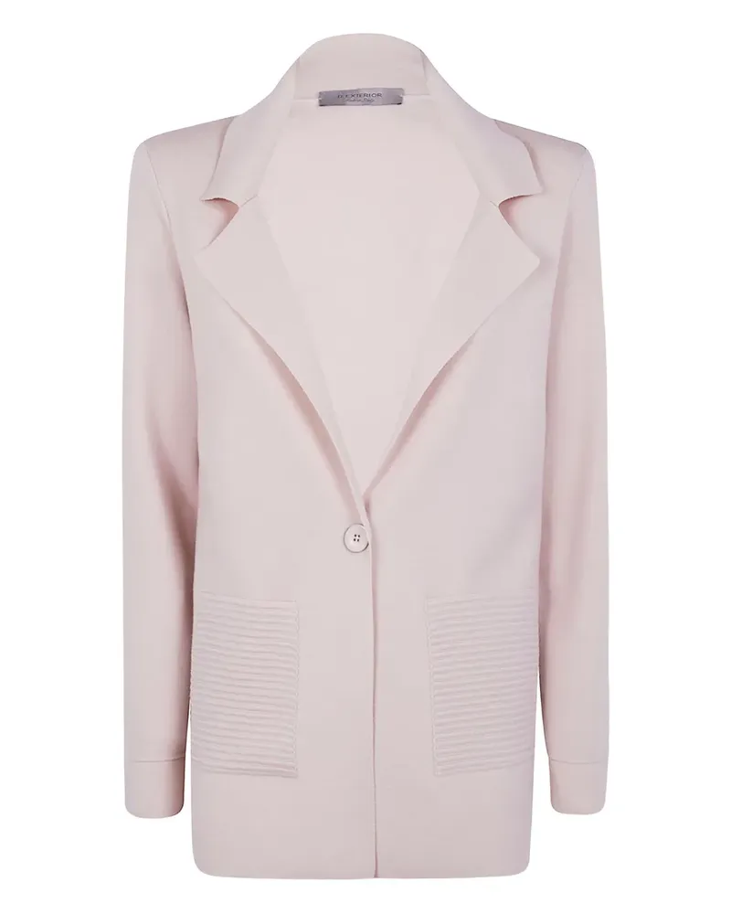 D.EXTERIOR Wolljacke mit gerippten Taschen - Rosa Rosa