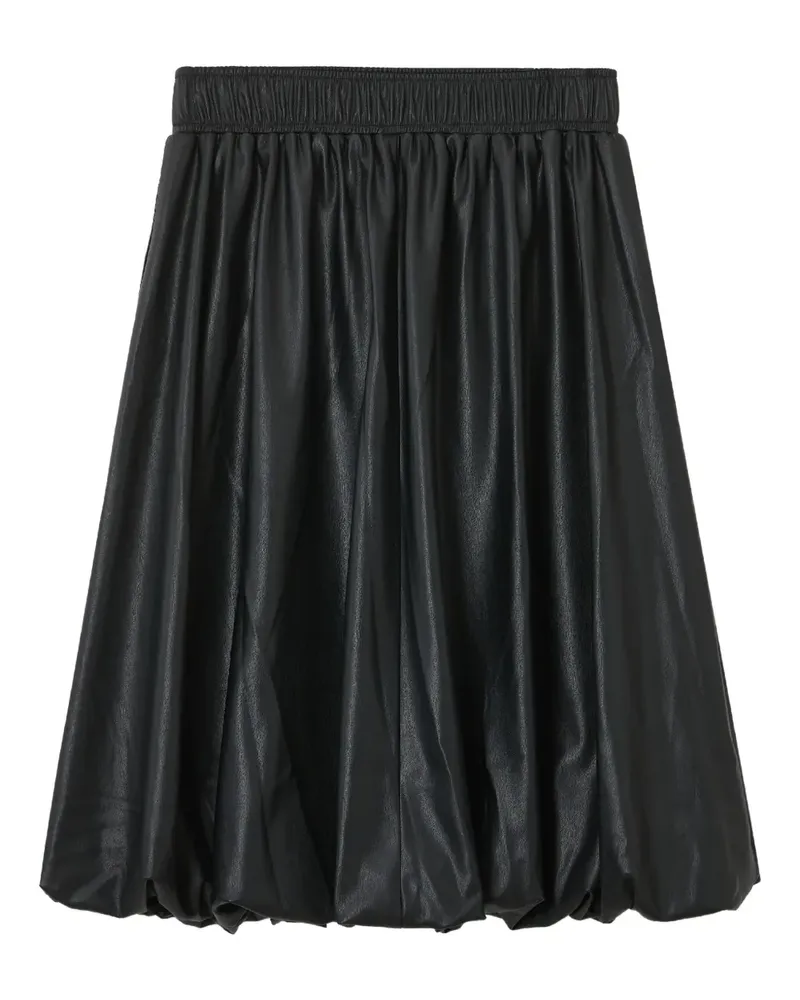 b+ab elasticated bubble-hem midi skirt - Schwarz Schwarz