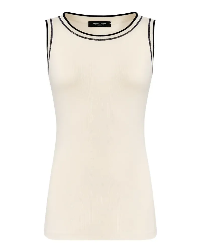 Fabiana Filippi Top mit rundem Ausschnitt - Nude Nude
