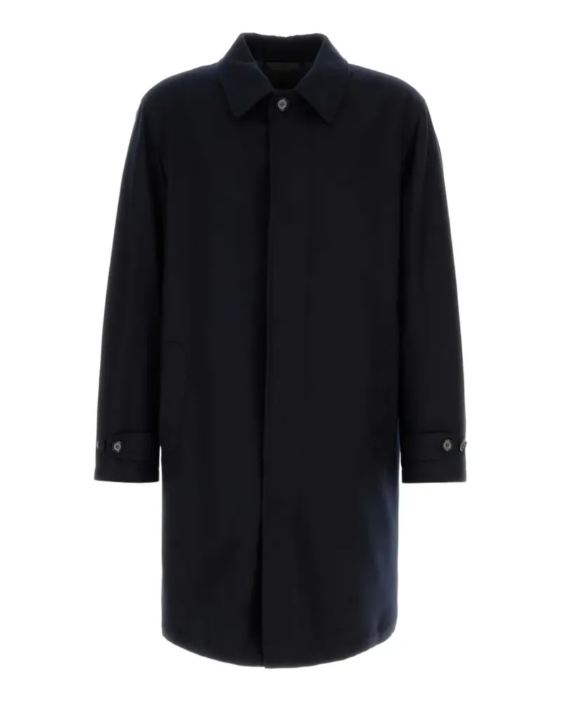 Brioni single-breasted coat - Blau Blau