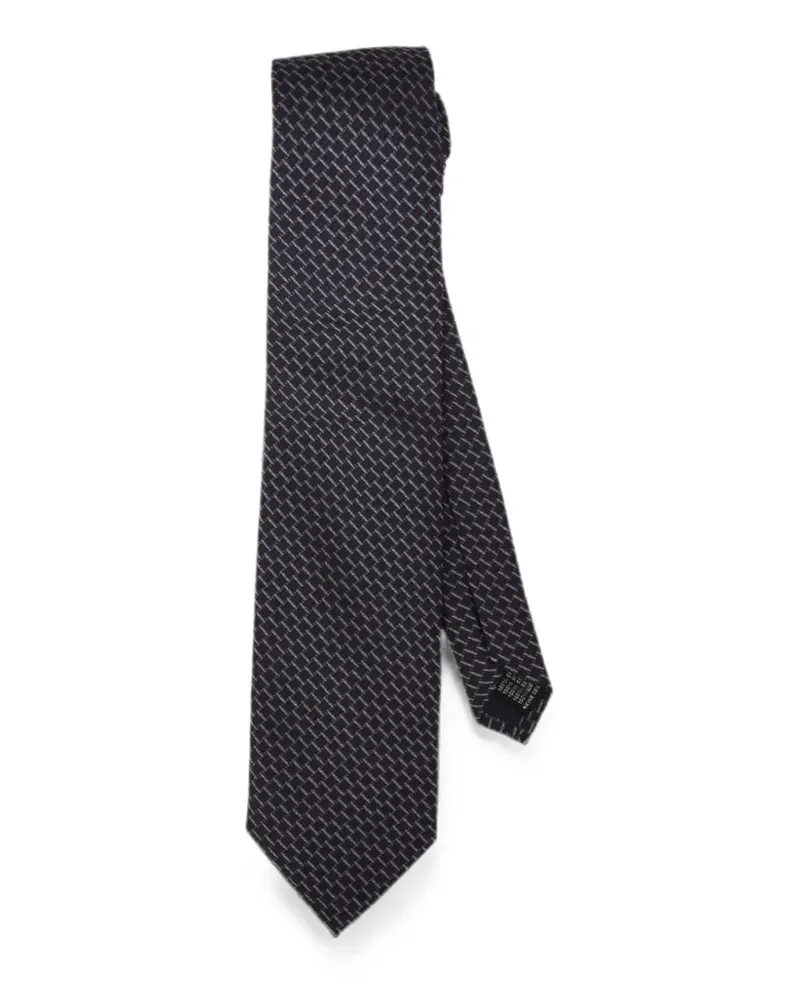 Pal Zileri geometric-pattern silk tie - Rot Rot
