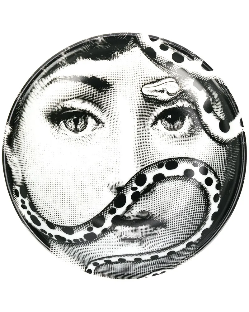 Fornasetti Tema e Variazioni n.383' Aschenbecher Schwarz