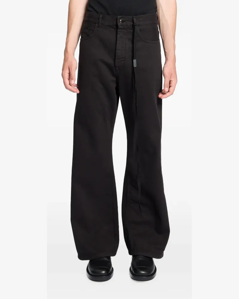 Ann Demeulemeester Modest five-pocket flared jeans - Schwarz Schwarz