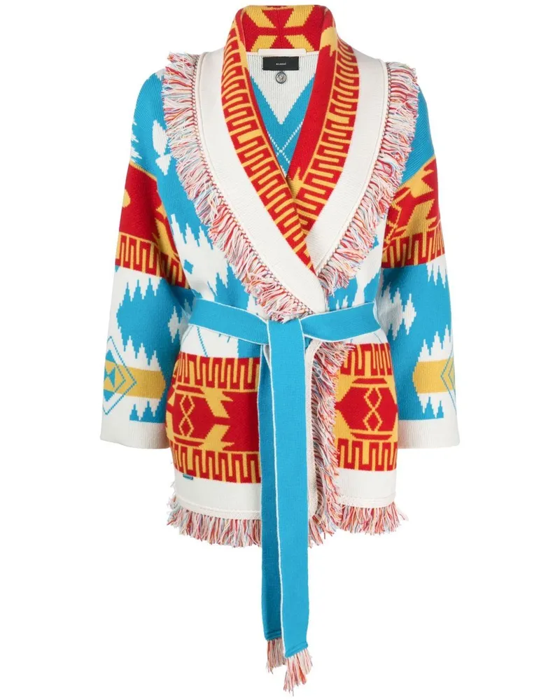 Alanui Icon Jacquard-Cardigan - Blau Blau