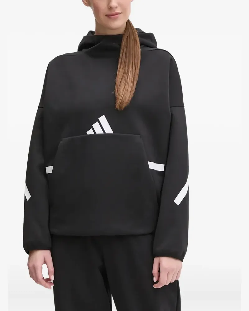 adidas Hoodie mit Logo-Tasche - Schwarz Schwarz