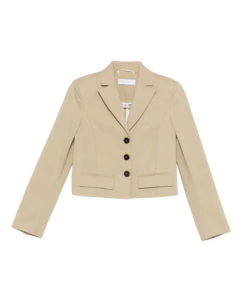 Patrizia Pepe cropped buttoned blazer - Nude Nude