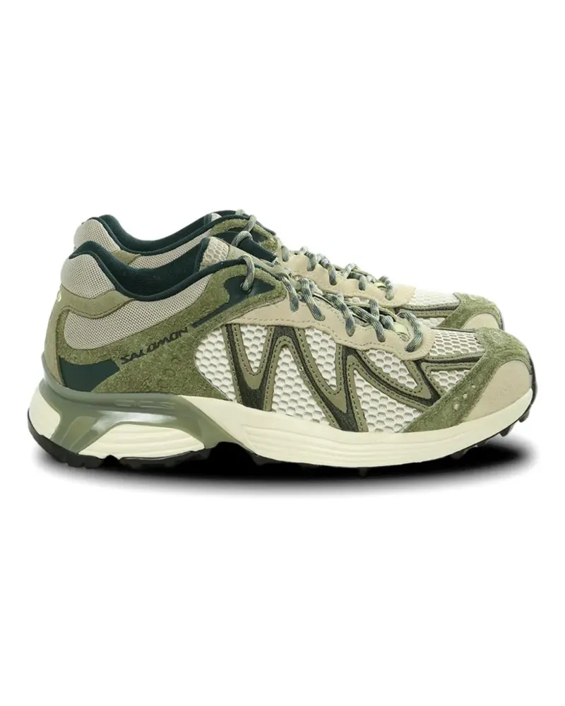 Salomon XT-WHISPER logo detail panelled sneakers - Nude Nude