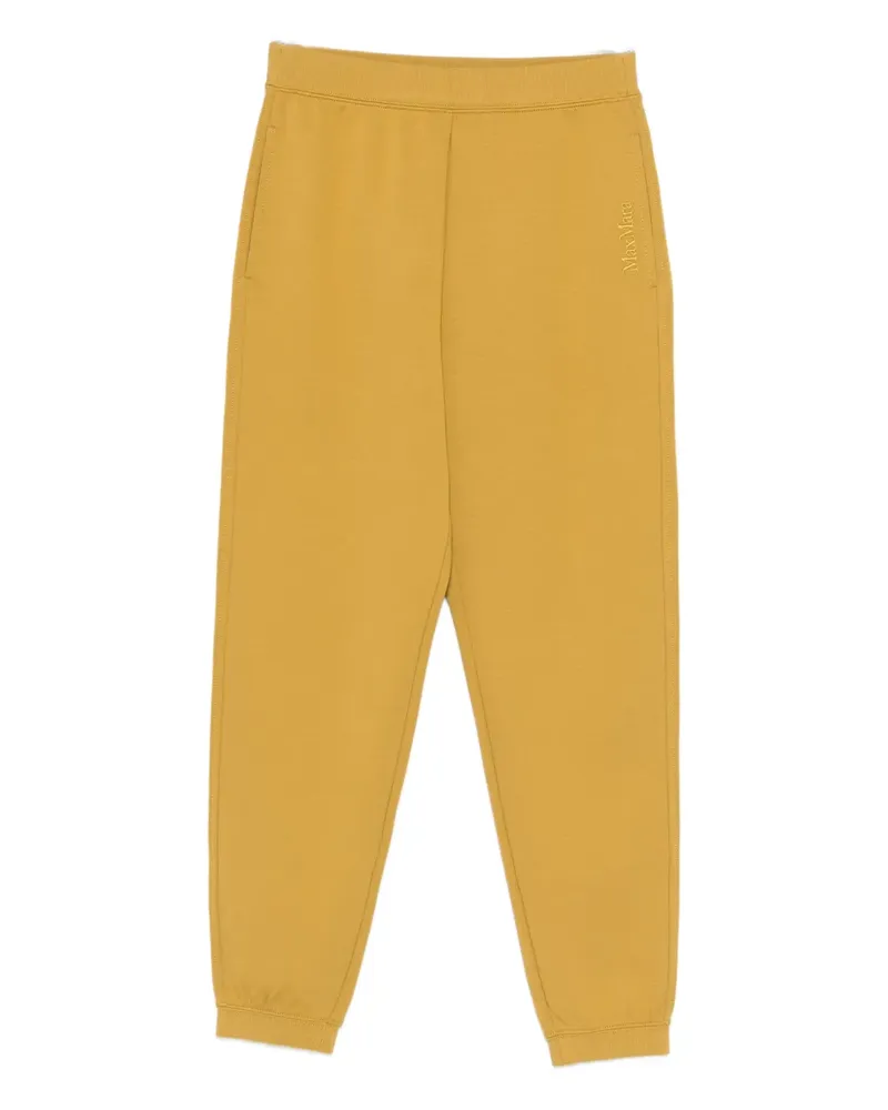 Max Mara Jogginghose mit Logo-Stickerei - Gelb Gelb