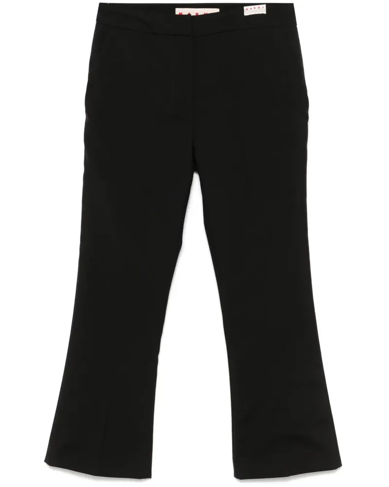Marni Klassische Cropped-Hose - Schwarz Schwarz