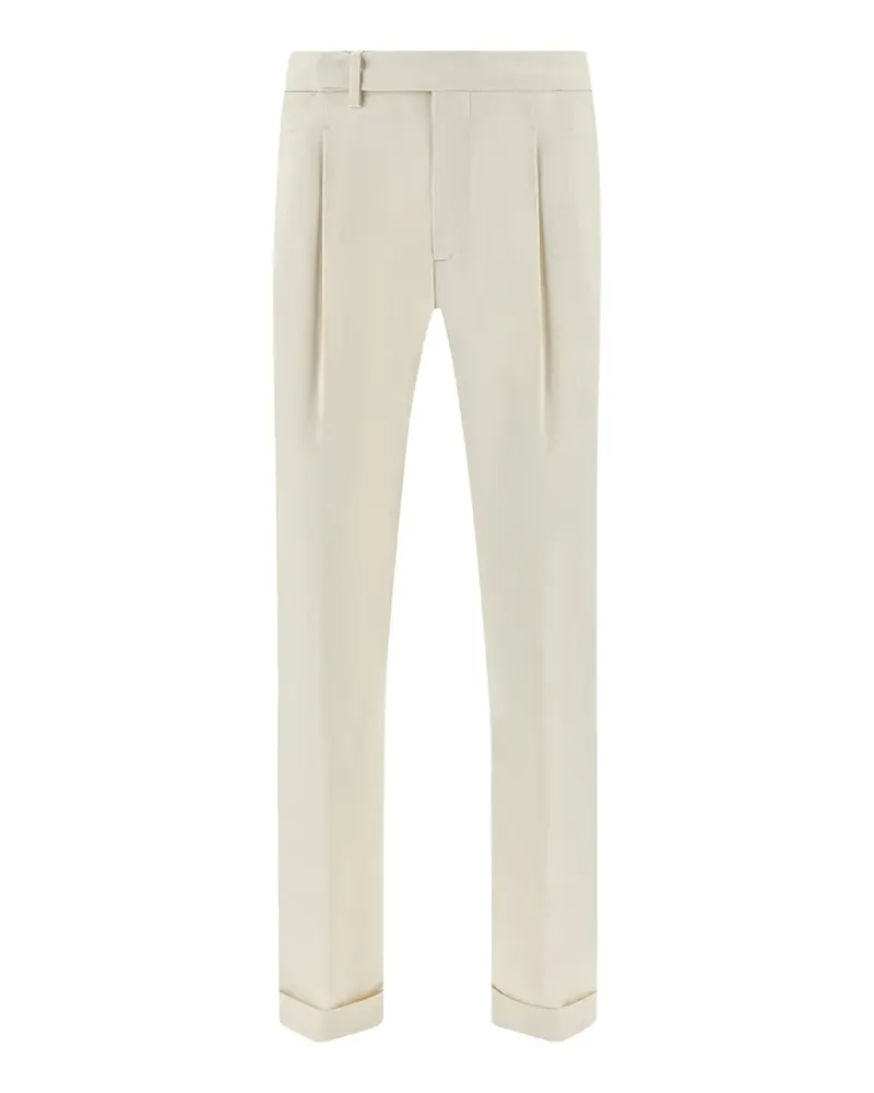 Paul & Shark double-pleats chino trousers - Nude Nude