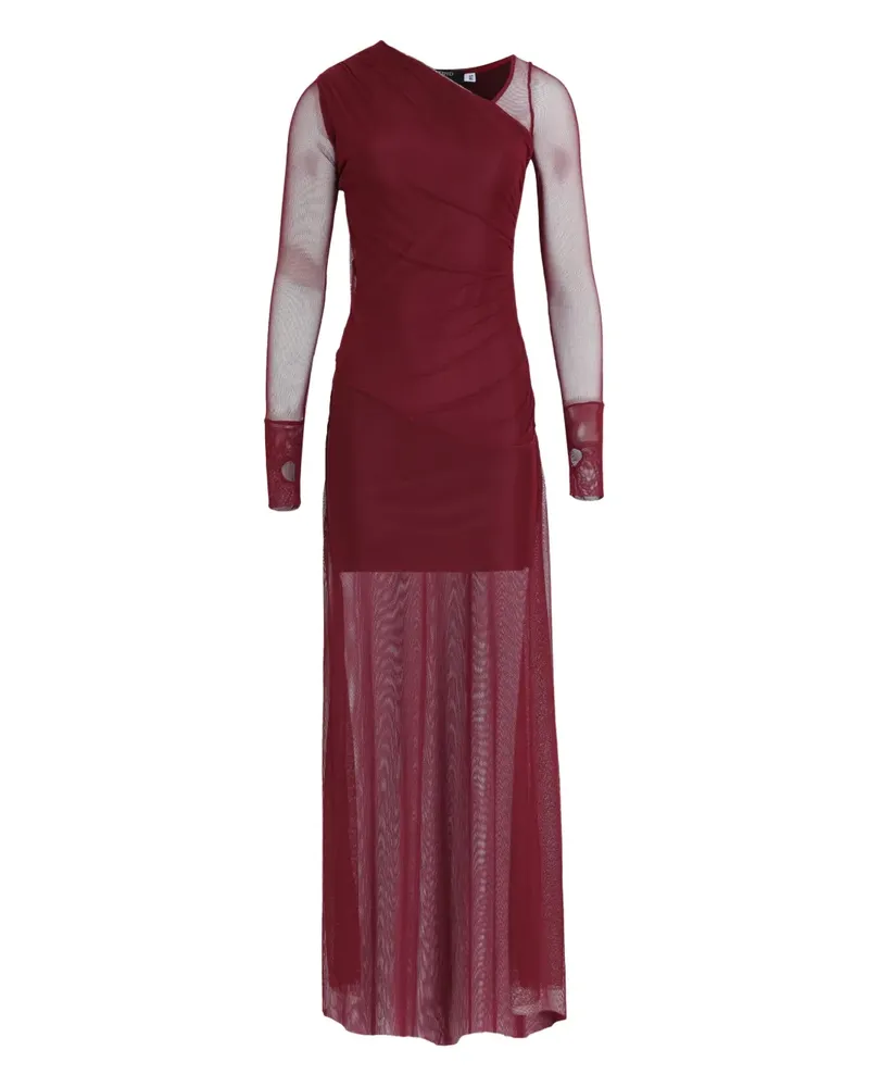 Amir Slama x Astrid Maxikleid mit asymmetrischem Ausschnitt - Rot Rot