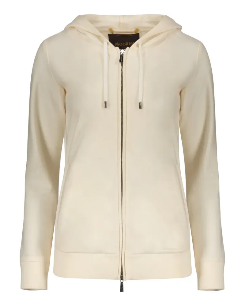 MOORER Kapuzenjacke mit Kordelzug - Weiß Weiß