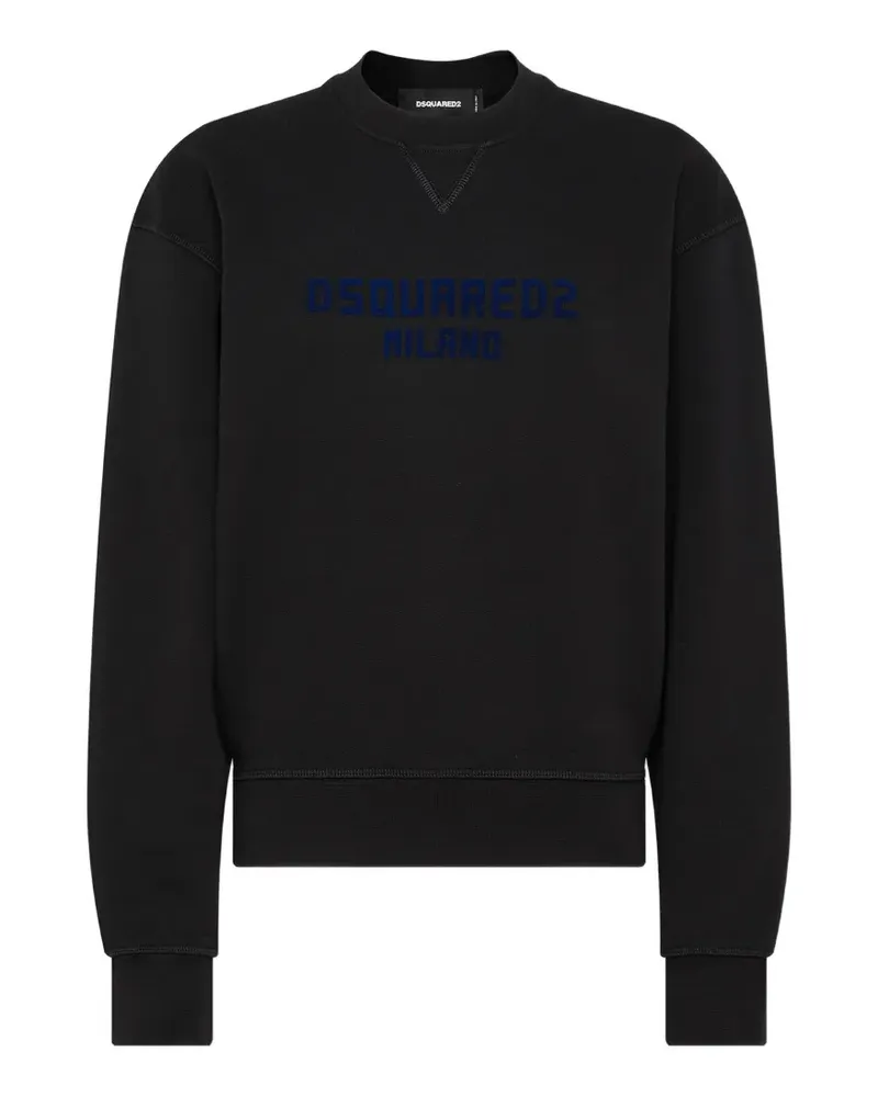 Dsquared2 Sweatshirt mit Rundhalsausschnitt - Schwarz Schwarz