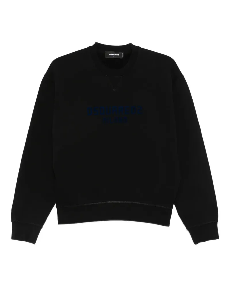 Dsquared2 Sweatshirt mit Rundhalsausschnitt - Schwarz Schwarz