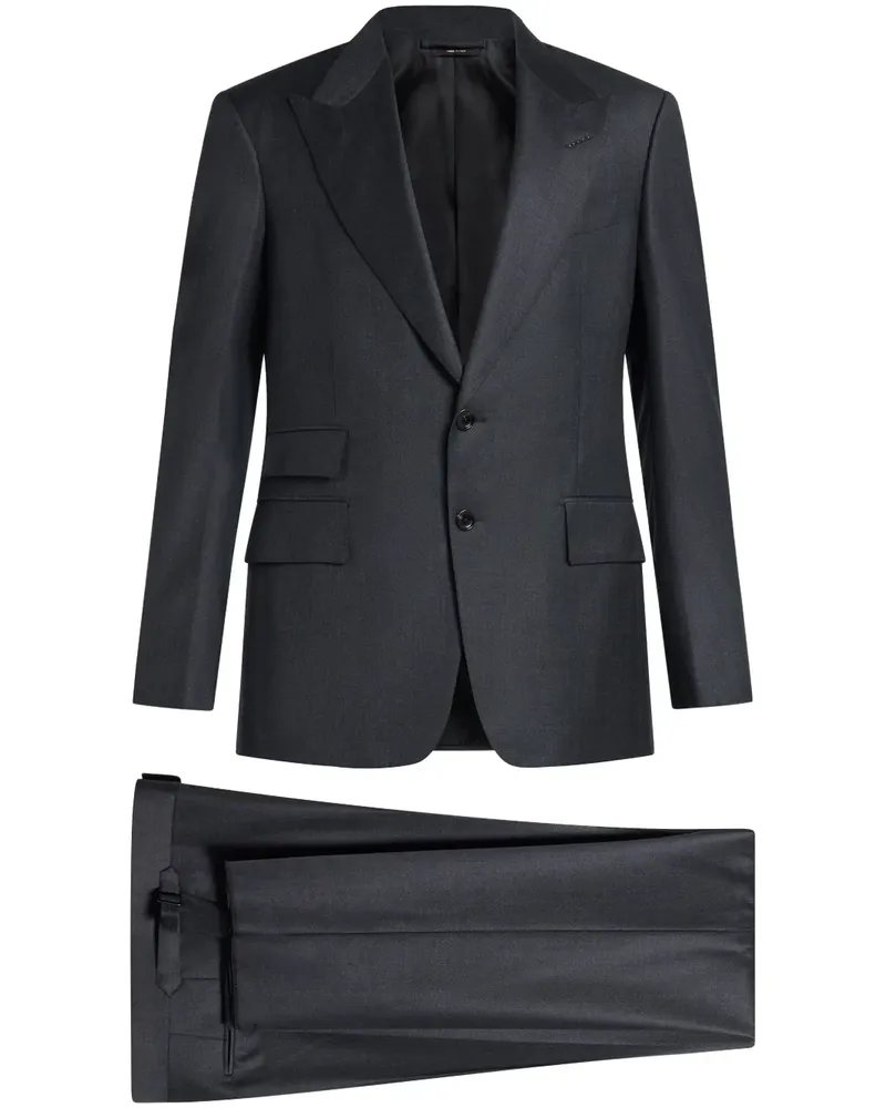 Tom Ford Einreihiger Anzug - Grau Grau