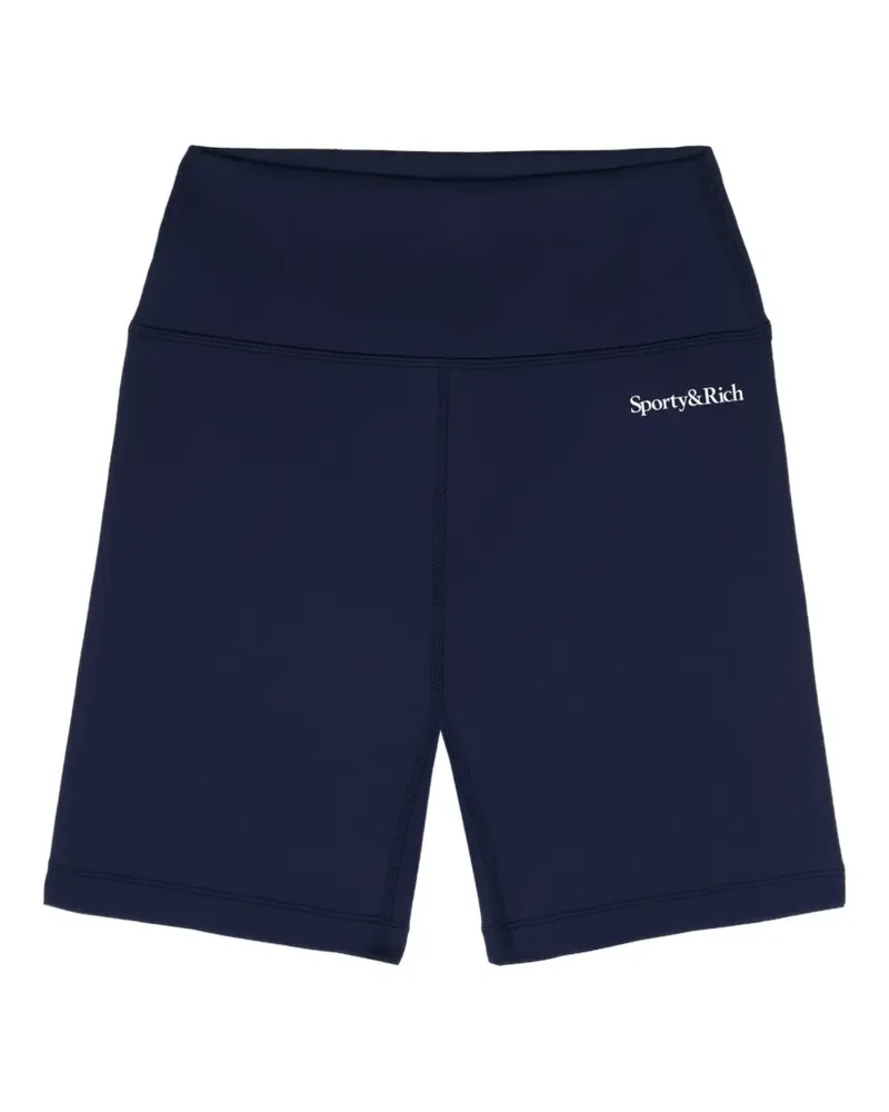 SPORTY & RICH high-waisted shorts - Blau Blau