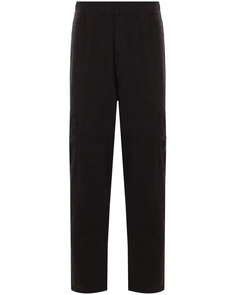 Stone Island Hose mit Kompass-Patch - Schwarz Schwarz