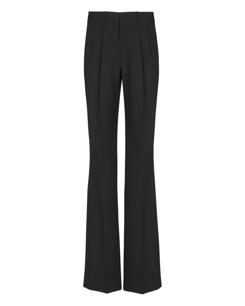 Balmain Hose mit ausgestelltem Bein - Schwarz Schwarz