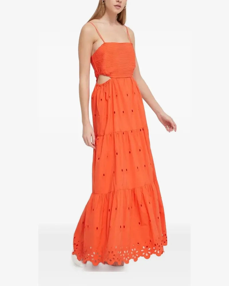 Desigual Maxikleid mit Cut-Out - Orange Orange