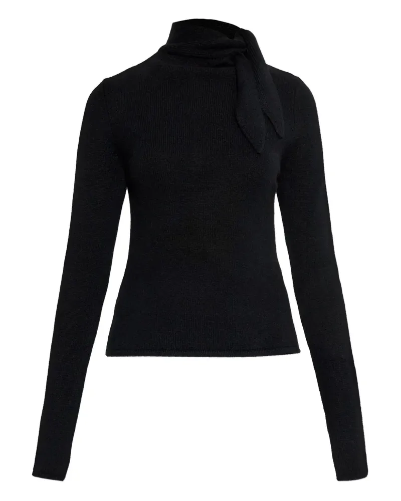 Cult Gaia Merida Pullover mit Schleifenkragen - Schwarz Schwarz