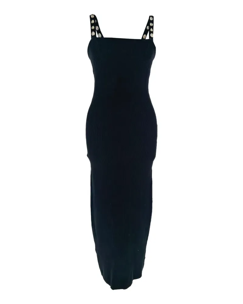 STAUD Rio Kleid mit Muschelverzierung - Schwarz Schwarz