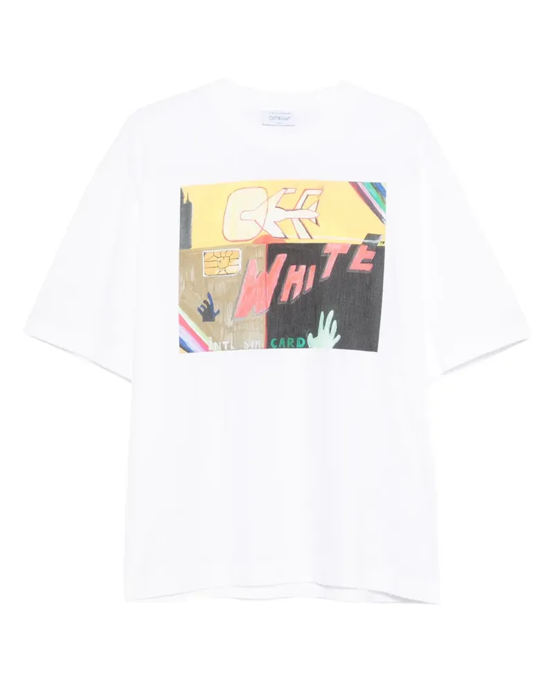 OFF-WHITE T-Shirt mit grafischem Print - Weiß Weiß