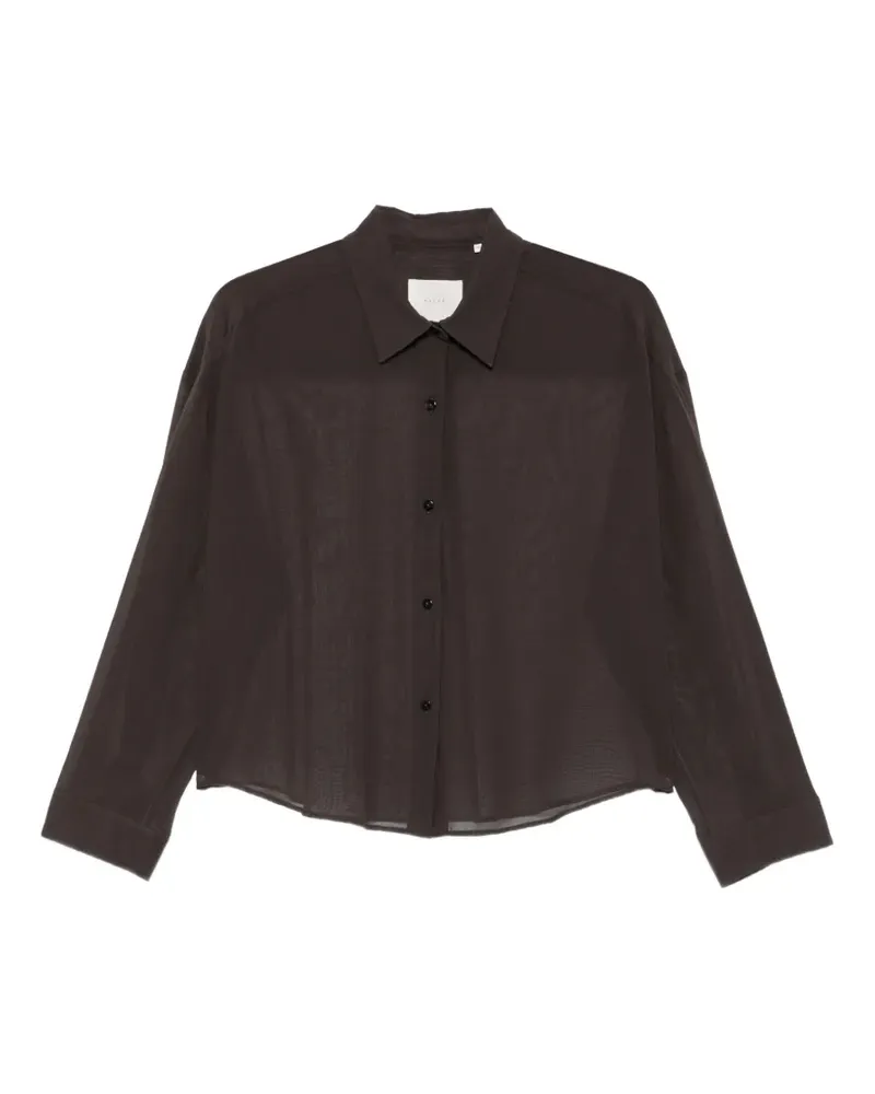 XACUS Sheer-Hemd mit Einsätzen - Braun Braun