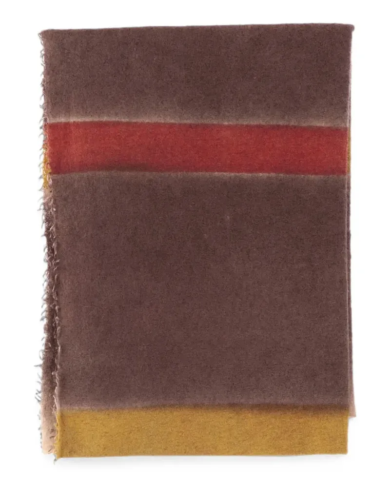 Faliero Sarti Eros Schal mit Fransen - Braun Braun