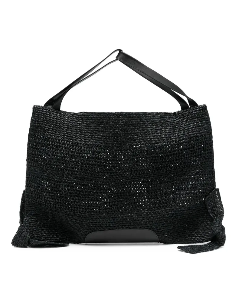 HEREU Cador knotted tote bag - Schwarz Schwarz