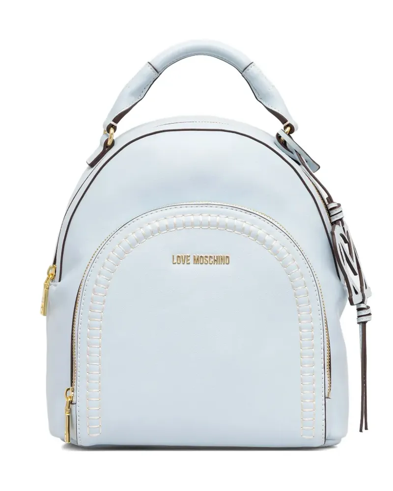Moschino Rucksack mit Logo-Stickerei - Blau Blau