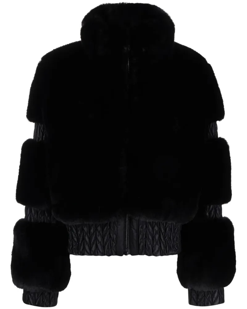 GOLDBERGH Furry Jacke aus Faux Fur - Schwarz Schwarz