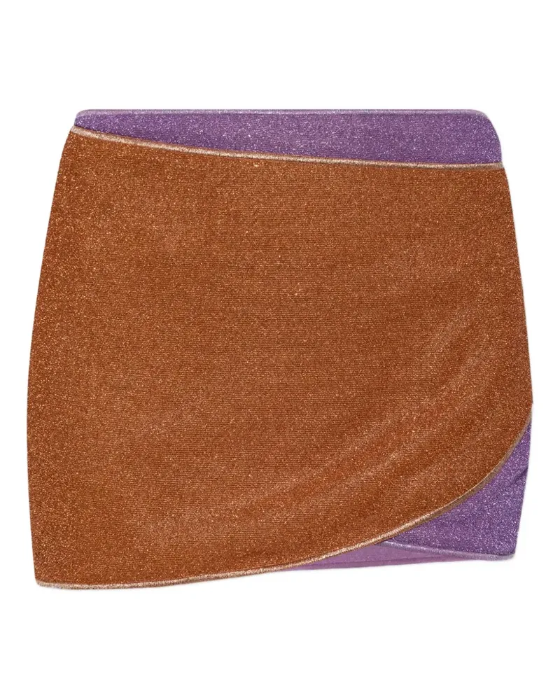 Oséree Minirock in Glitter-Optik - Braun Braun