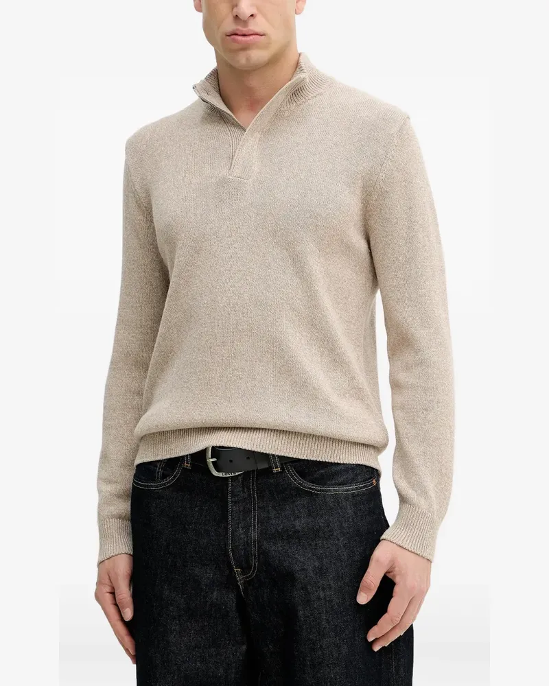 Hackett Pullover mit Reißverschluss - Nude Nude