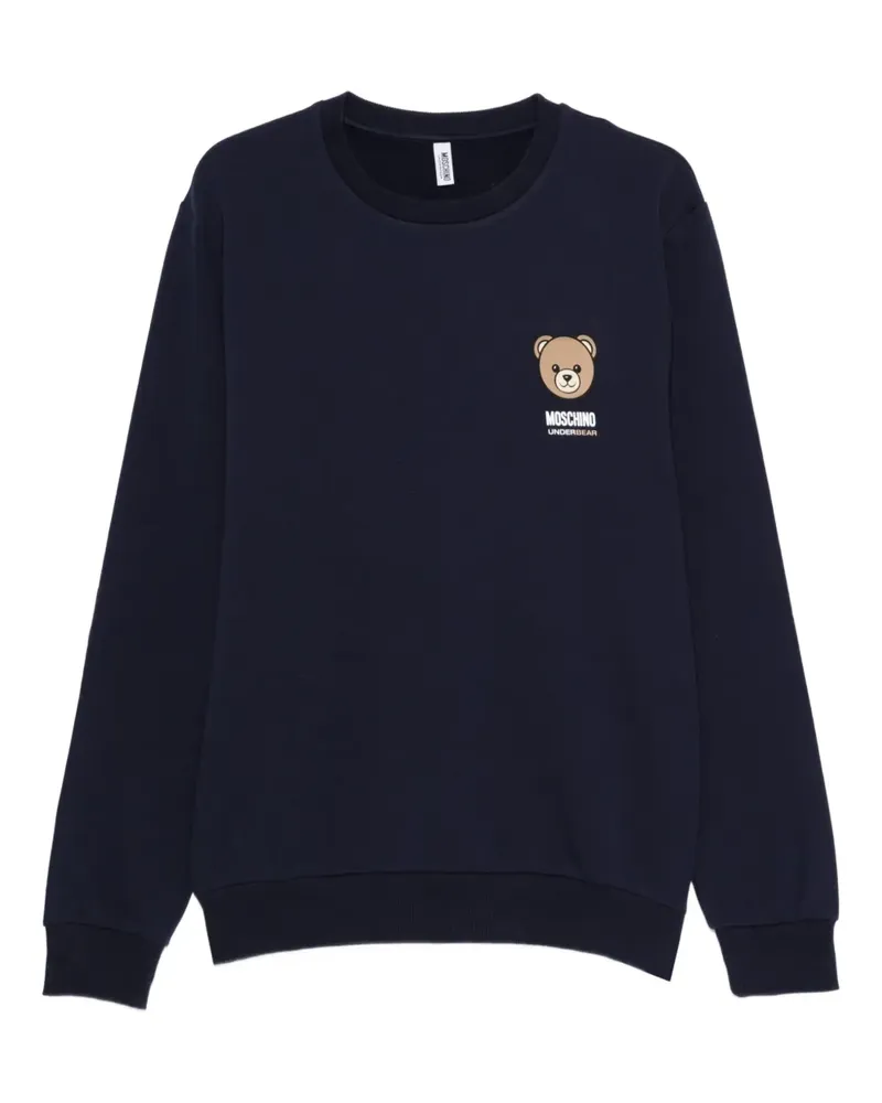 Moschino Sweatshirt mit Teddy-Print - Blau Blau
