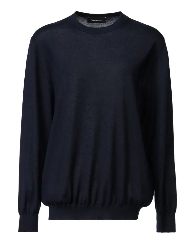 Fabiana Filippi Pullover mit Rundhalsausschnitt - Blau Blau