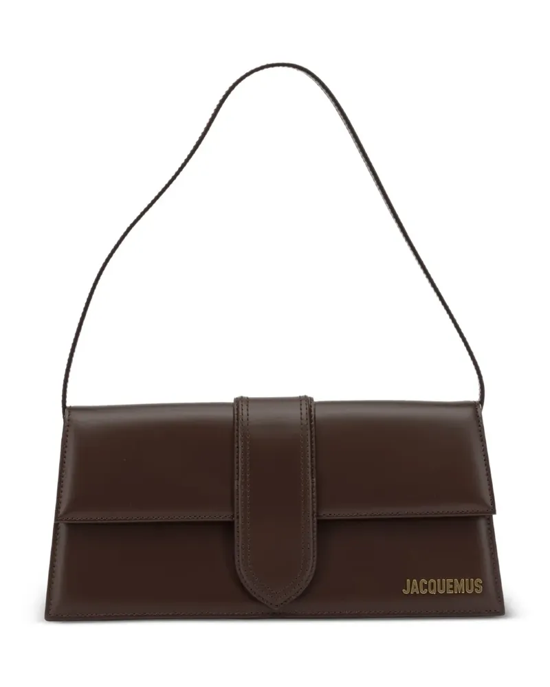 Jacquemus The long Bambino leather shoulder bag - Braun Braun