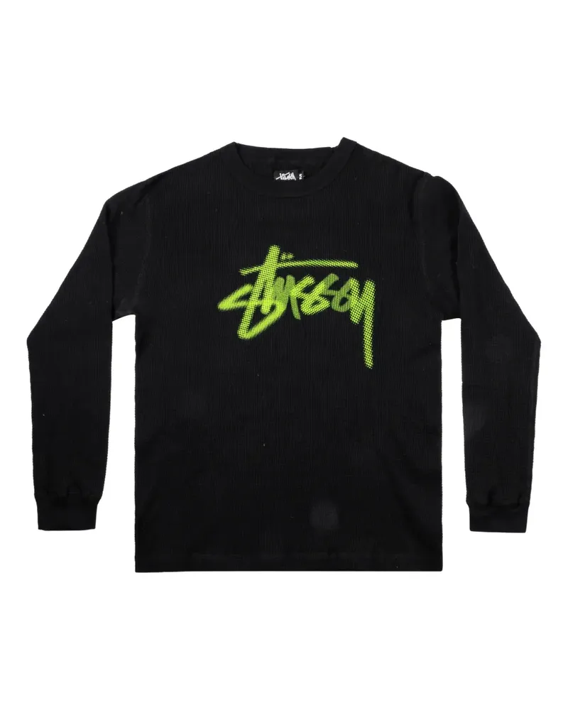 Stüssy graphic-print T-shirt - Schwarz Schwarz