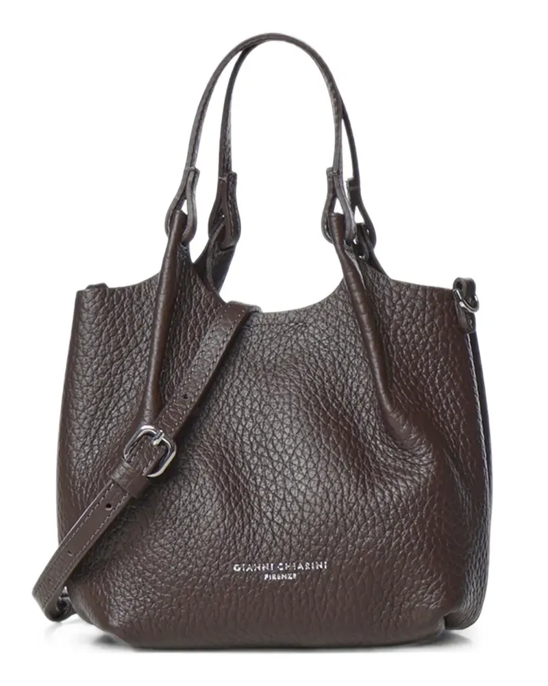Gianni Chiarini Kleine Dua Handtasche mit gekörnter Struktur - Braun Braun