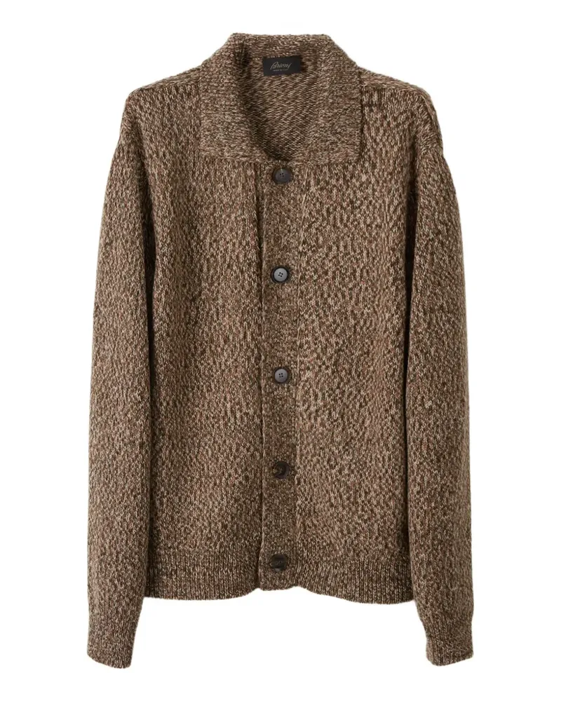 Brioni button-up wool cardigan - Braun Braun
