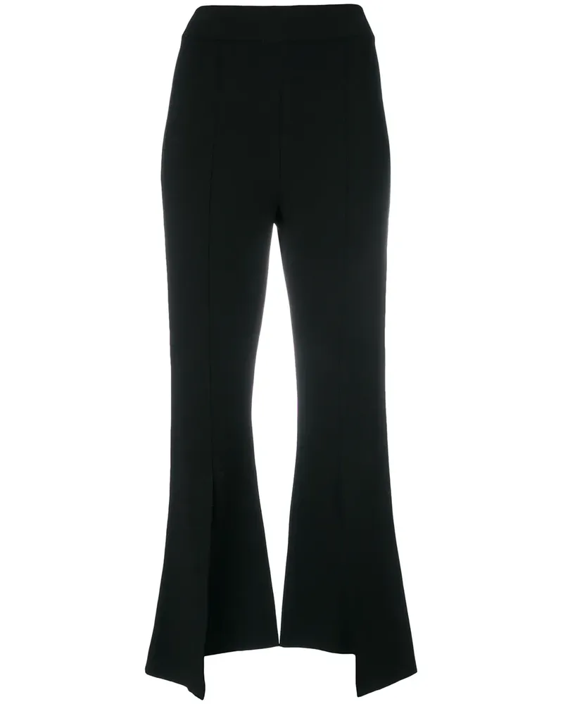 Stella McCartney Asymmetrische Cropped-Hose - Schwarz Schwarz