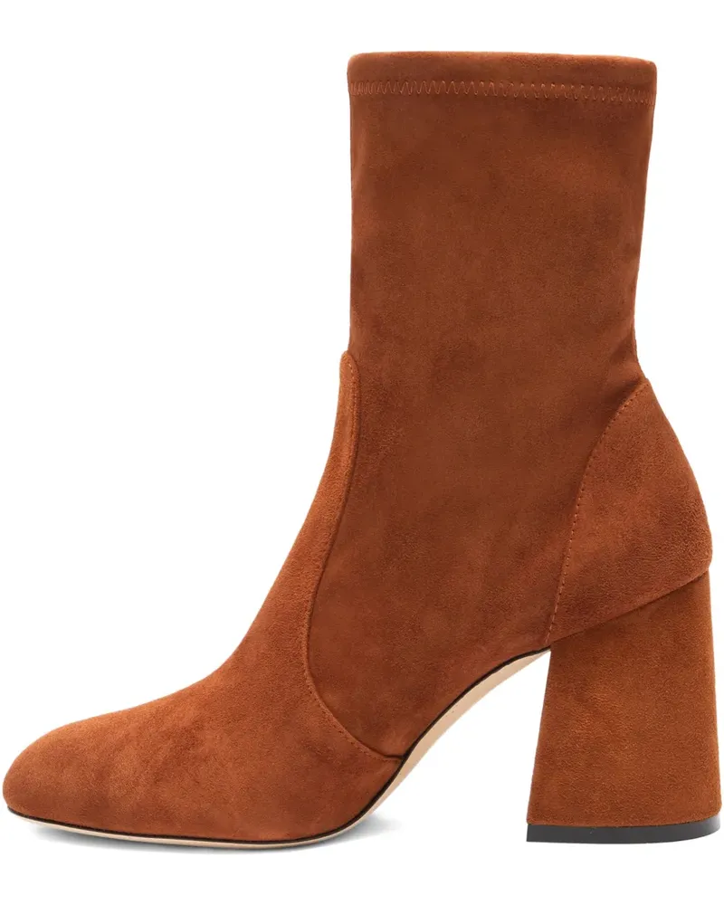 Stuart Weitzman Essentialist Stretch Wildlederstiefel 85mm - Braun Braun